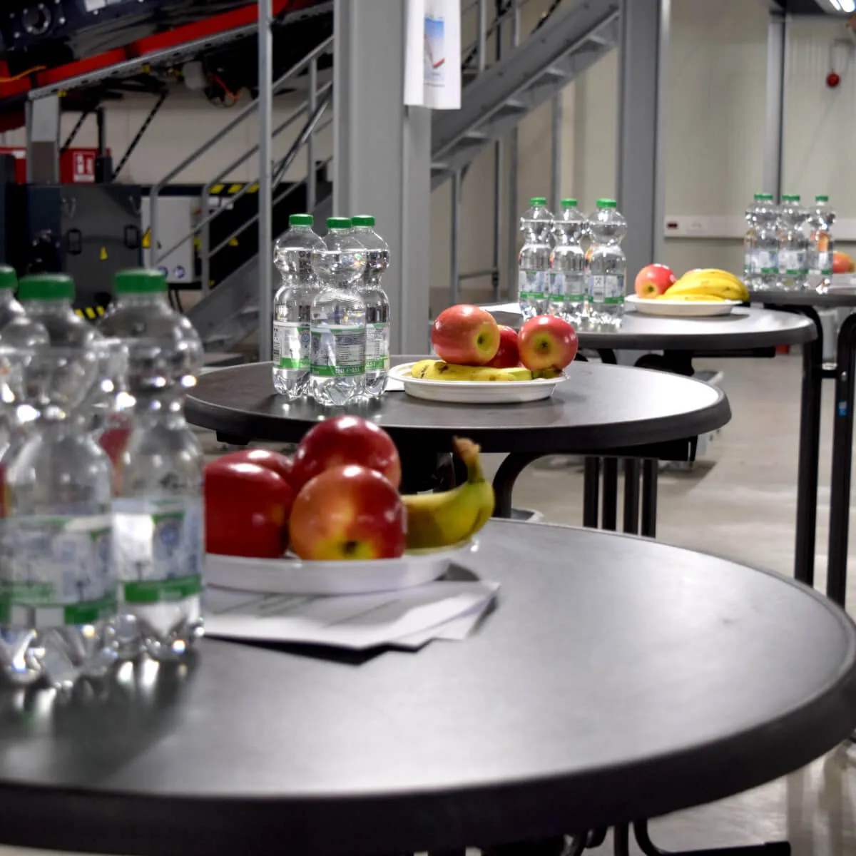 Gesundes Buffet bei einer betrieblichen Gesundheitsaktion